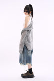 Extremely thin over check shirt