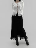 Fluon fringe cardigan