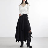 Prene Flared Wrap Skirt