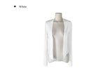 Eo Soft Slim Long Sleeve Shawl Open Cardigan