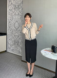 Sade Color Matching Cardigan