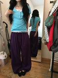 Ritz Wood String Color Nylon Pants