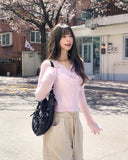 Fog Double-Button Mohair Cardigan