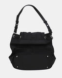 Monta Nylon Leather Buckle Combi Pocket Shoulder Bag