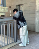 Spray washing hood zip-up