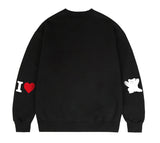 [UNISEX]Elbow I LOVE Bear Sweatshirt