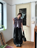 [unisex] Paldos Snap Parachute Nylon Wide Pants