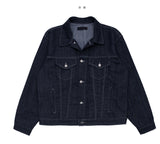 Leppard non-fade raw denim jacket