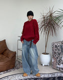 Minen cut wide denim pants