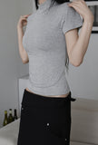 [ EEUN BASIC ] Chewing Rounding ShortSleeve T