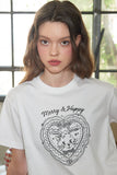 Merry Happy Crop Tee