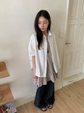 Satchi Short Sleeve Puff Sleeve Blouse