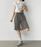 Summer Cooling Cargo Pocket Bermuda Wide Span Shorts