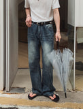Ser vintage washed flare denim pants