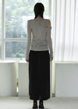 Centcut slit long skirt
