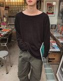 Loove Boucle U-neck Knit