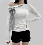 Jisen Scarf One Shoulder Tee