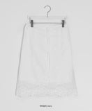 Haska Lace Layered Midi Skirt