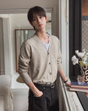 Rodent Basic V-neck Knit Cardigan