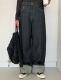 Enshio Rollup Raw Denim Pants