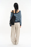 Knee pocket pigment cotton pants