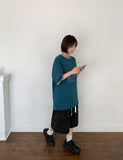 [unisex] Heno Star Color Matching Over Short Sleeve T-Shirt