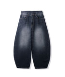 Deep Blue Balloon Denim Pants