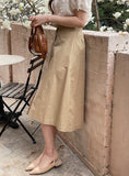 Loui Cotton Flare Banding Skirt