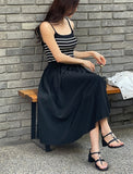 Deflin Stripe Sleeveless One Piece