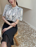 Repel Shirring Pattern Blouse