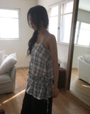 Stur Check String Layered One Piece Sleeveless
