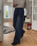 Donen Washed Flare Wide Denim