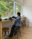 Manno Pintuck Wide Slacks