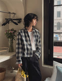 Country crop check shirt