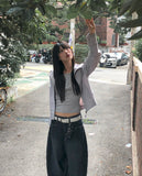 [MADE] B-Pie Frill Pocket Two-Way Zipper Neck String Windbreaker Hooded Zip-Up