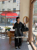 [unisex] Holet side color matching nylon wide pants