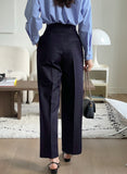Kebeul Pintuck Wide Slacks