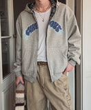 Chilling Check Reversible Hooded Zip-Up