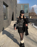 Krong Fleece Leather Mini Backpack