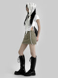Studded Cotton Skirt