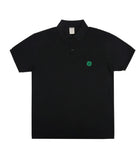 Clover Smile Embroidery Pique Short Sleeve T-shirt