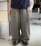 [unisex] Hupin Linen Banding Balloon Pants - Linen 100