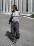 Mue Button Ribbed Sleeveless