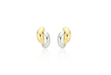 Etreve Silver (C) Dual One-Touch Earrings