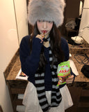 Eha Button Warmer Wool V-neck Knit