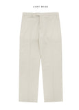 Marron Linen Banding Slacks