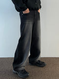 Highlight Washed Wide Black Denim