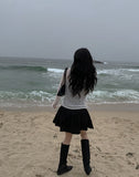 Morning Eyelet Mini Flared Skirt