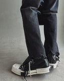 Damage hem cutting bootcut