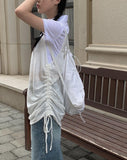Redo Strap Blue Wide Pants
